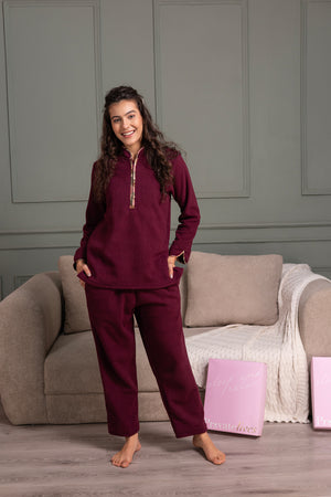 Wine polar Winter pj set
