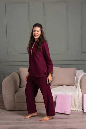 Wine polar Winter pj set