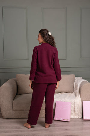 Wine polar Winter pj set