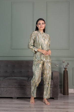 Mint Green Cotton Co-Ord Set