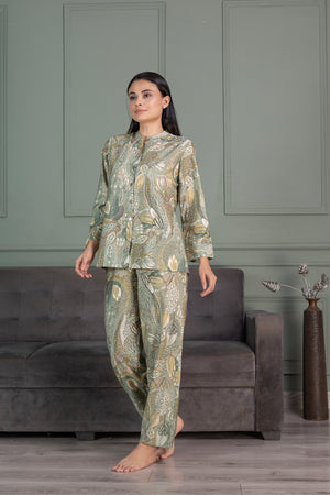 Mint Green Cotton Co-Ord Set
