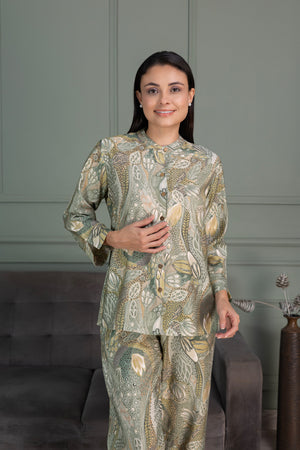 Mint Green Cotton Co-Ord Set