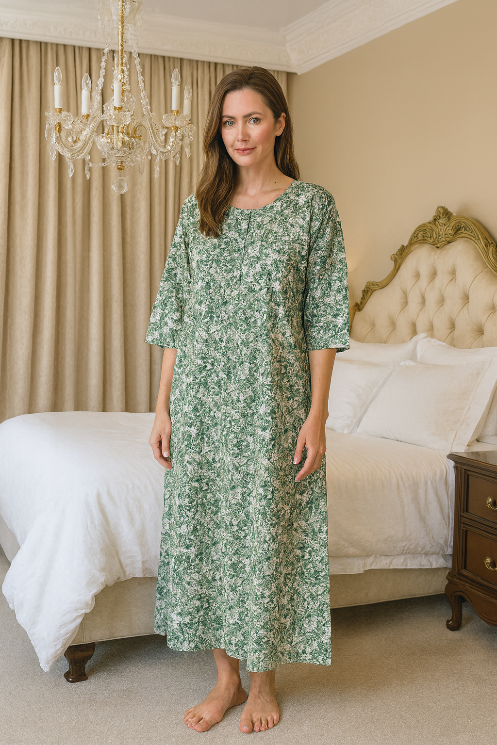 Floral Nighty in Hosiery