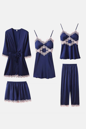 Classic Blue Babydoll, Robe, Slip, Shorts & Pj's