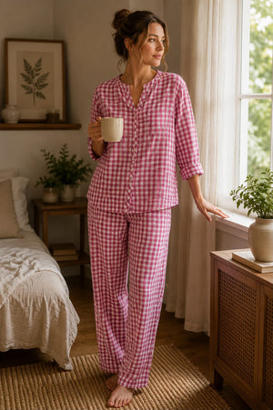 The Signature Gingham Pajama Set