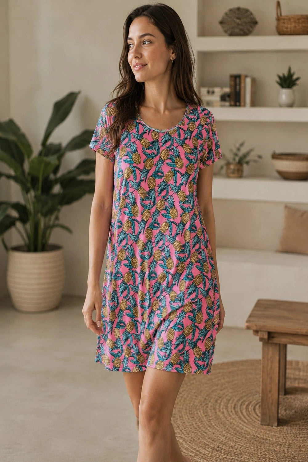 Melon Mist Cotton Short Nighty
