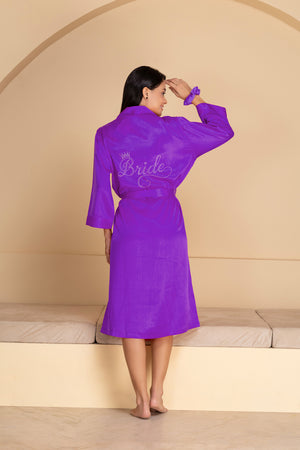 Satin Bride Robe with Swaroski