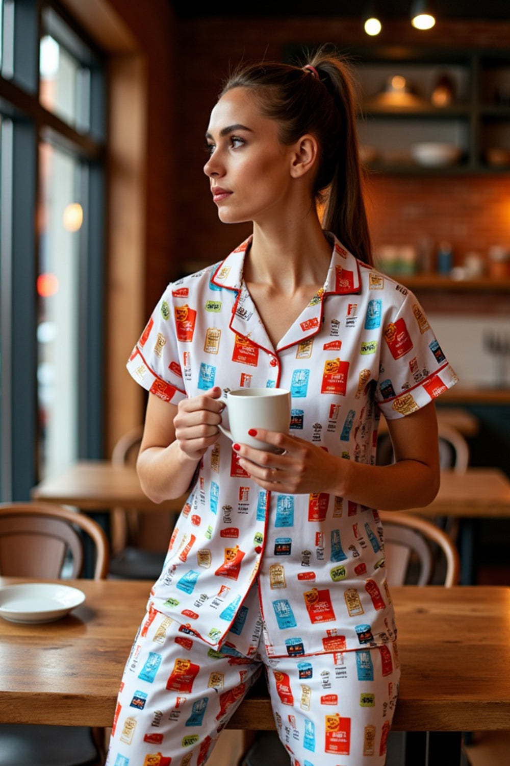 Travel tag Satin Night suit