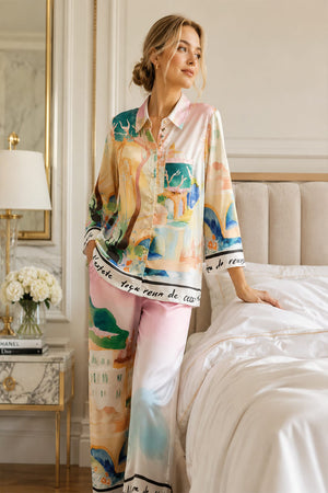 Pastel Escape Satin Co-ord Set