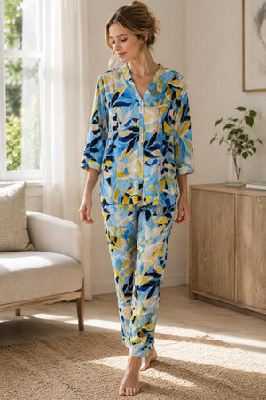 Blue Symphony Pajama Set