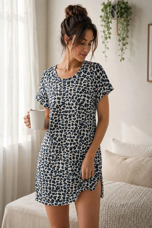 Moonstone Leopard Lounge Dress