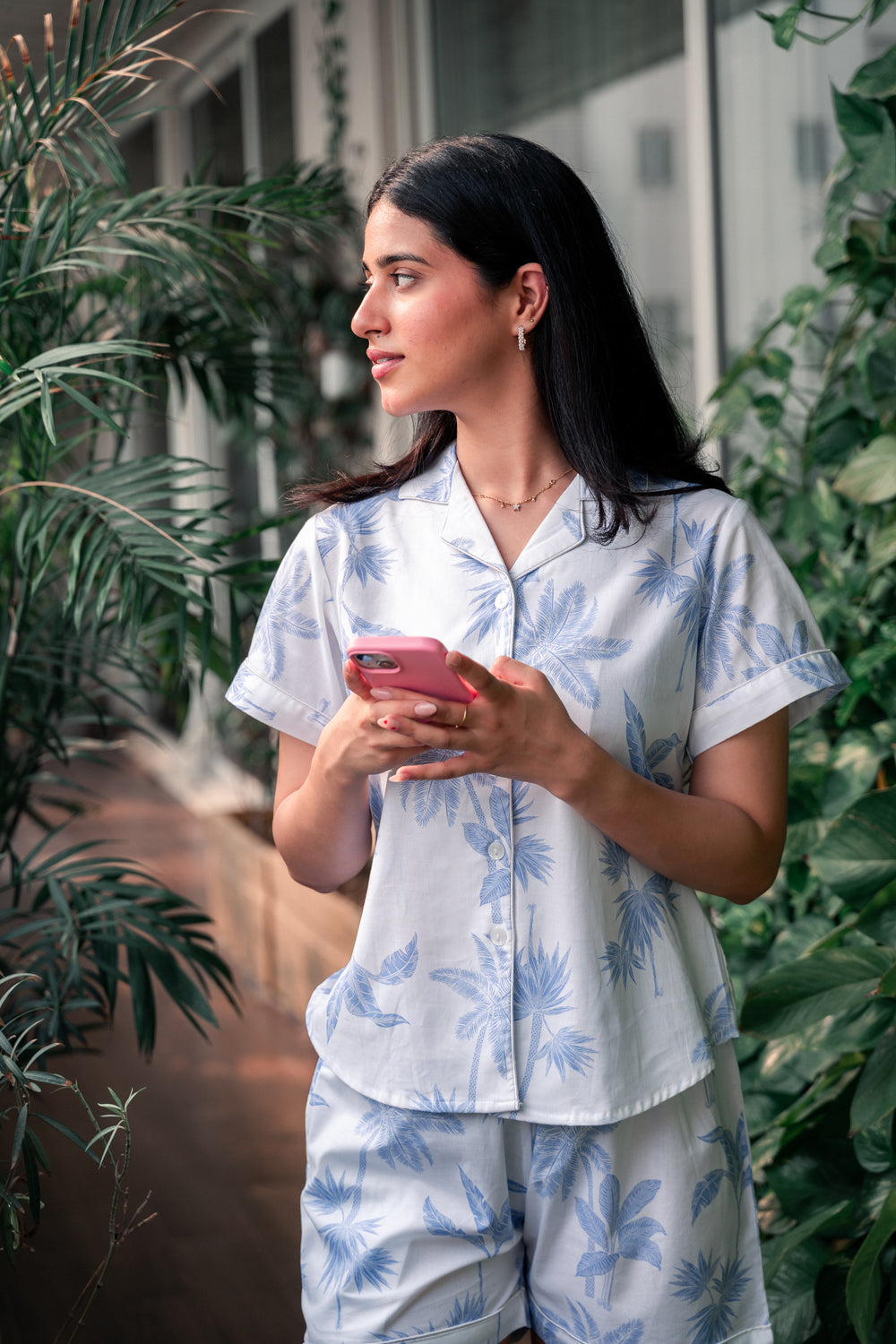 Beachy Cotton shorts set