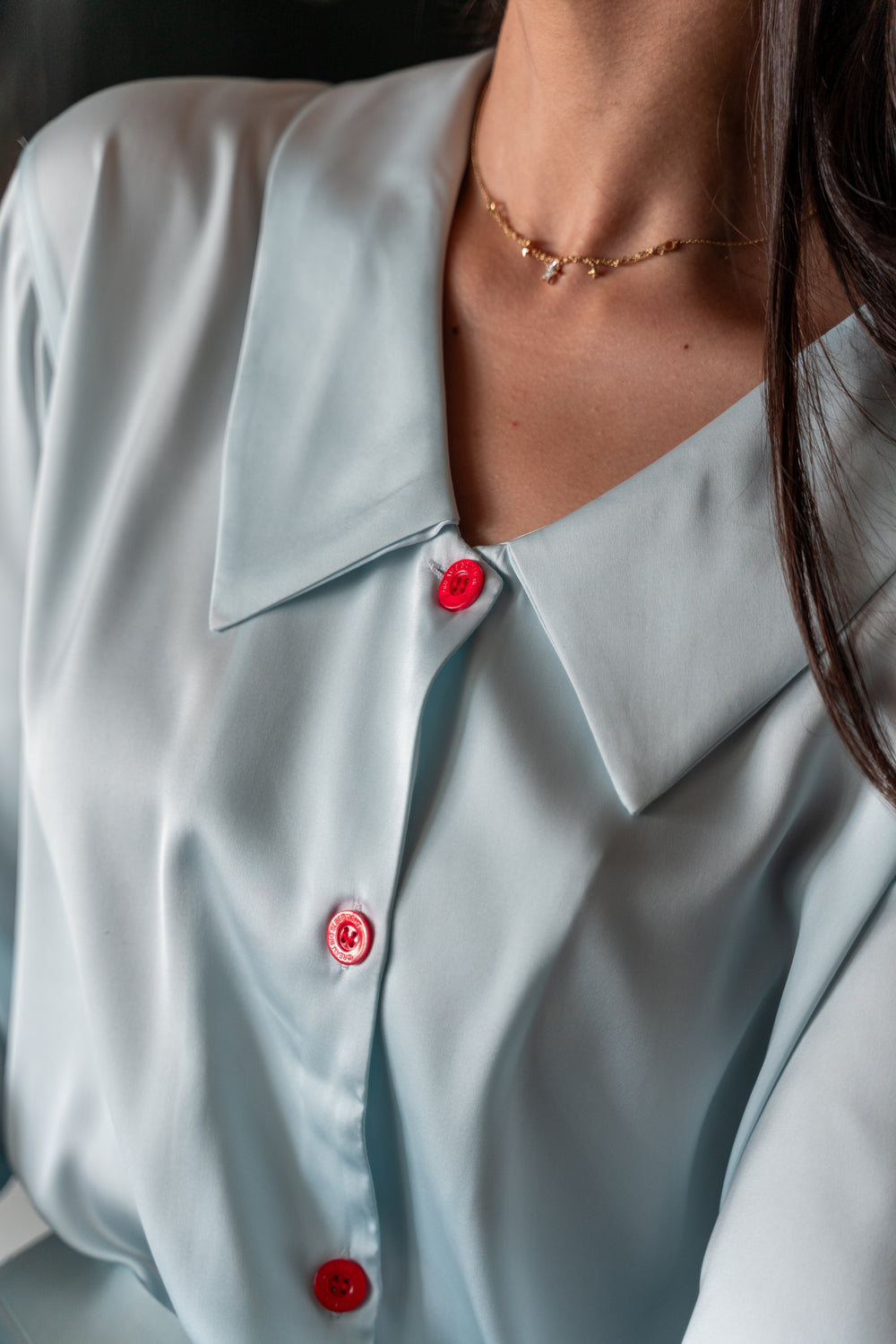 Sky blue fur elegance