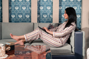 Stripe linen Pj set