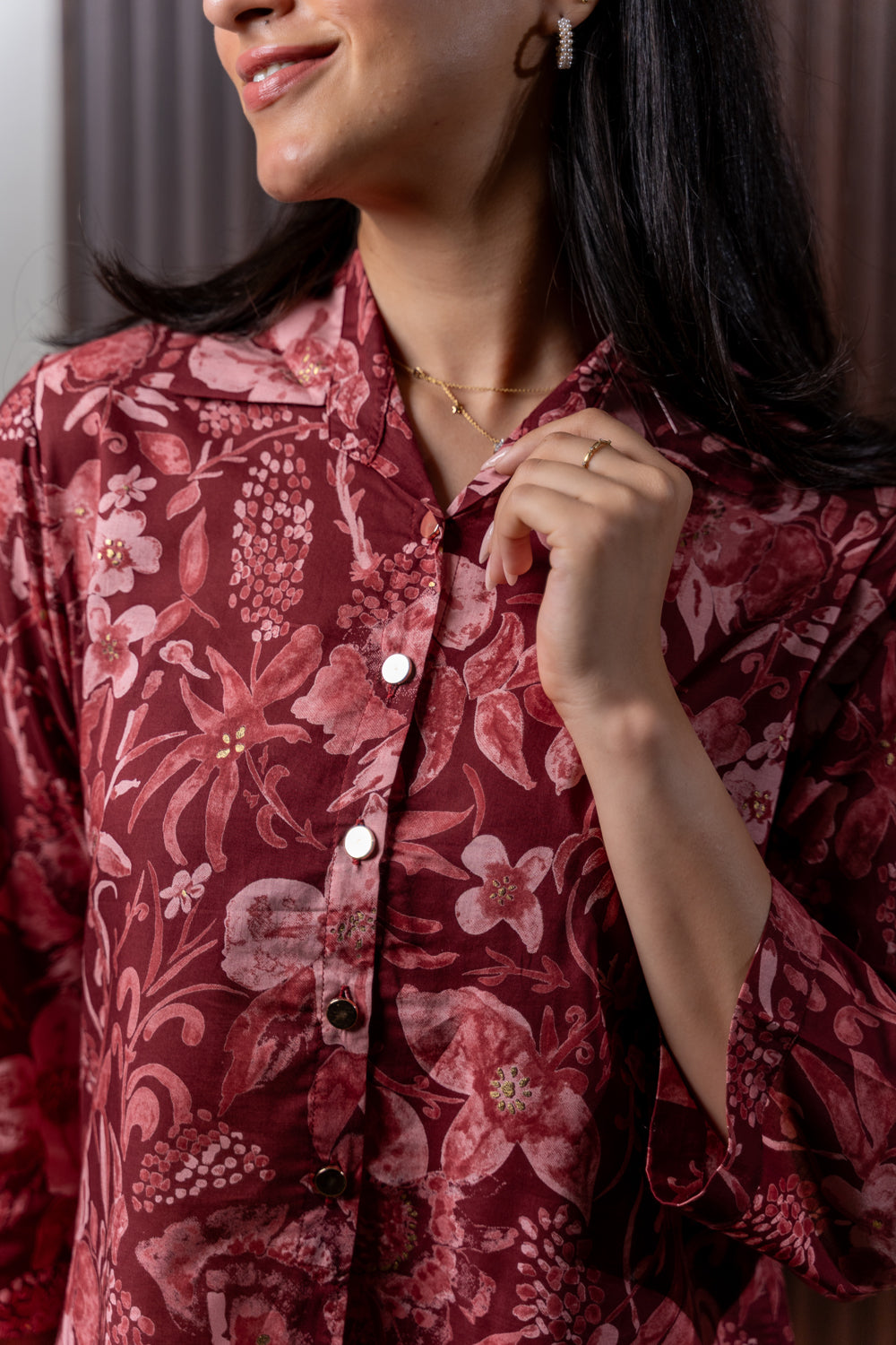 Co-ord set with Gold buttons