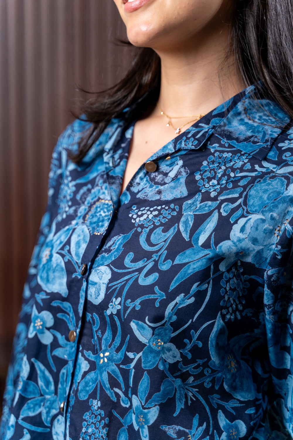 Indigo co-ord set in Rayon