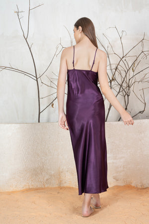 Winter Nightgown set in Silky Satin
