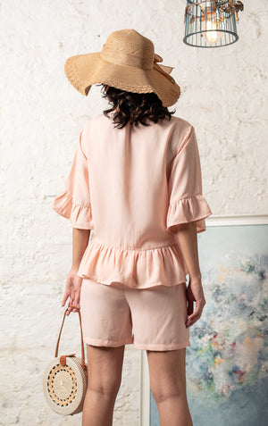 peachy Rayon Co-ord set