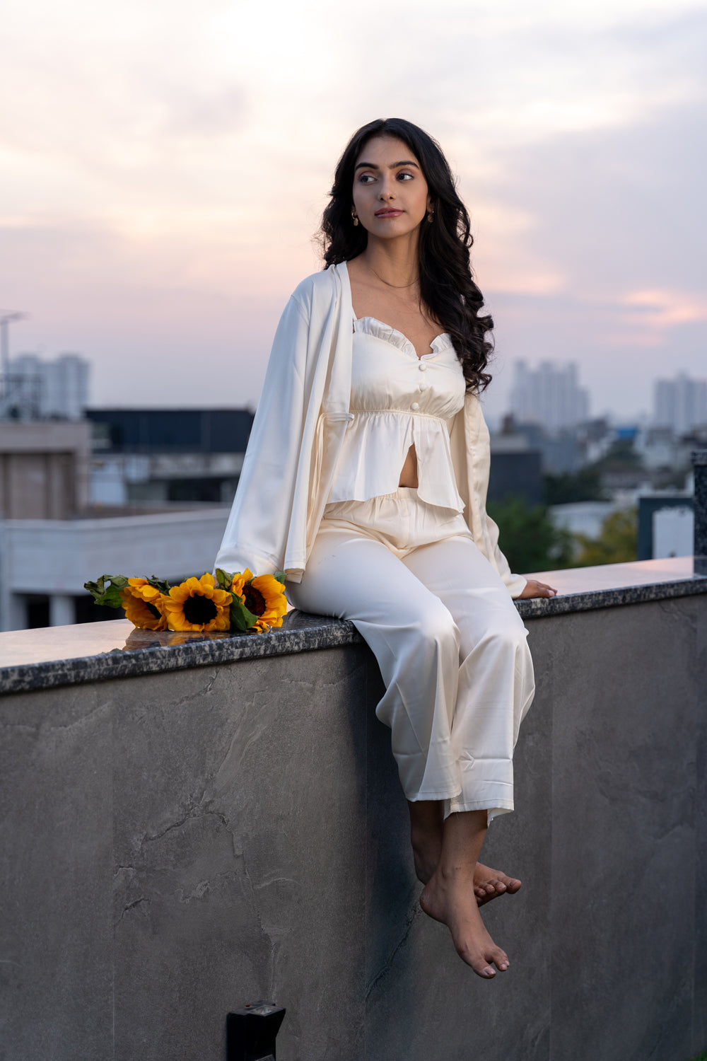 Superior Satin Pj set with Robe