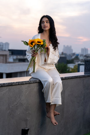 Superior Satin Pj set with Robe