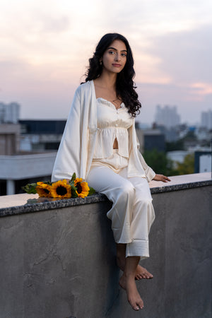 Superior Satin Pj set with Robe