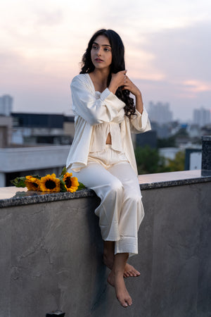Superior Satin Pj set with Robe