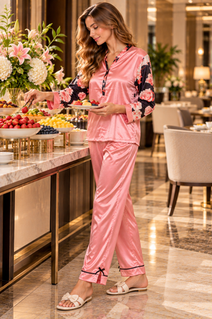 The Fleurina Satin Night Suit