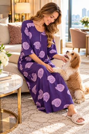 The Lavender Seashell Escape Nighty