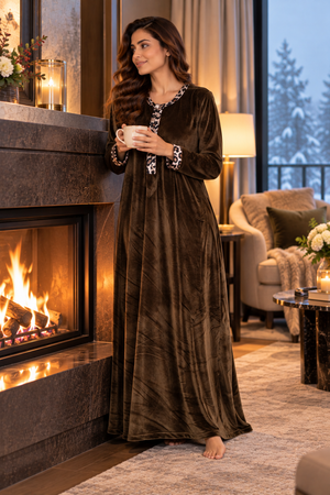 The Duskwood Gown in Velour
