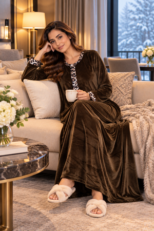 The Duskwood Gown in Velour