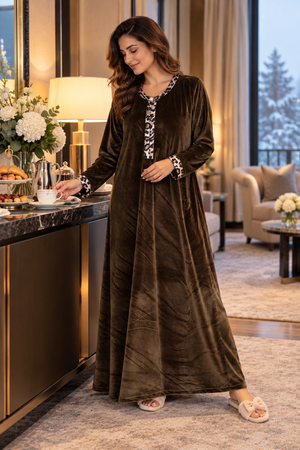 The Duskwood Gown in Velour