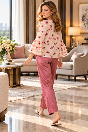 Elowen Marcelline Top & Pajama Set
