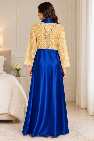Midnight Temptation Satin Night-gown Set
