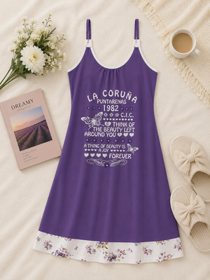 Cotton Strappy with Chest print
