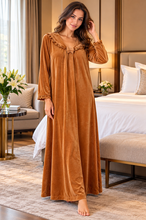 The Amber Embrace Velour Lounger