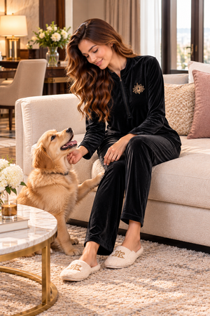 Moment Of Comfort Velour Night Suit