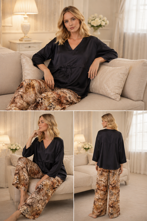 Palazzo Noir Luxe Co-ord Set