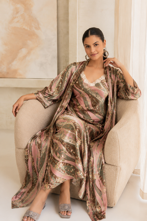 Blush Reverie Satin Nightgown