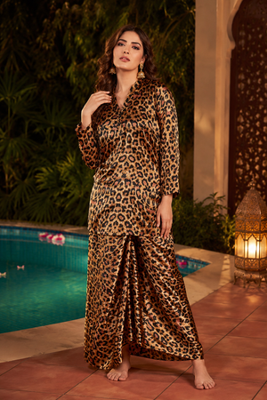 Savage Silky Lungi Lounge Set