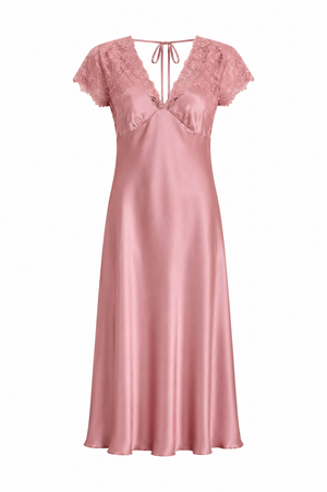 Blush Reverie Satin Gown