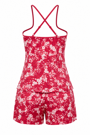 Scarlet Reverie Satin Set