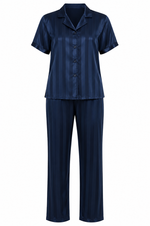 After Party Midnight Satin Pajama Set