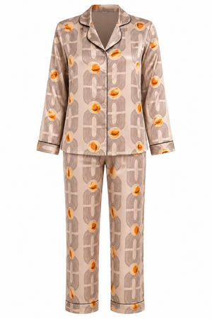 Golden Hour Satin Pajama Set
