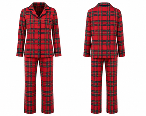 After Party Fireside Cotton Flannel Check Pj’s