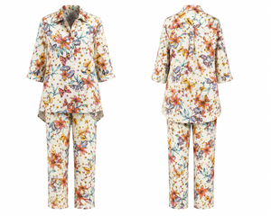 Butterfly Garden Cotton Lounge Co-ord Set