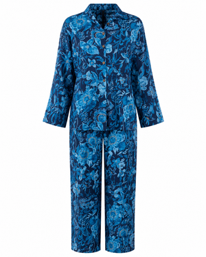 Indigo co-ord set in Rayon