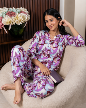 Lavender Whirl Lounge Set