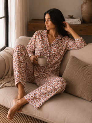 Autumn Mosaic Cotton Lounge Set
