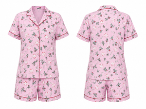Pink Petal Dream Shorts Set