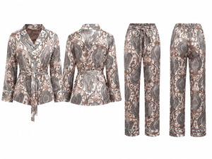 Vivien Paisley Satin Co-ord Set
